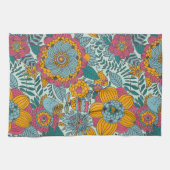 Linge De Cuisine Motif floral coloré (Horizontal)