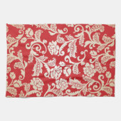 Linge De Cuisine Motif floral d'arrière - plan de damassé (Horizontal)