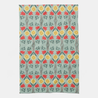Linge De Cuisine Motif floral de hippie de fairisle juste d'île