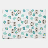 Linge De Cuisine Motif floral de paresse douce (Horizontal)