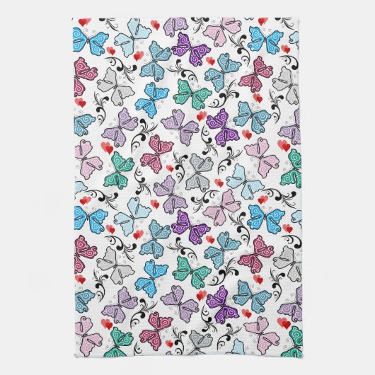 Linge De Cuisine Motif floral de Valentine (Vertical)
