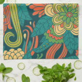 Linge De Cuisine Motif floral d'été (Plié)