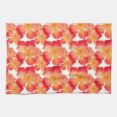 Linge De Cuisine Motif floral d'oléandre orange (Horizontal)