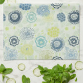 Linge De Cuisine Motif floral élégant avec les fleurs mignonnes (Plié)