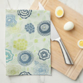 Linge De Cuisine Motif floral élégant avec les fleurs mignonnes (Quart Plié)