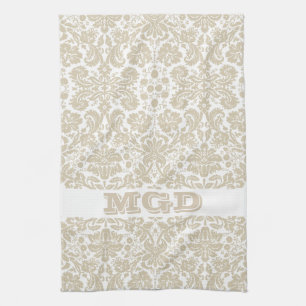 Linge De Cuisine Motif floral français vintage de nouveau d'art