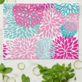 Linge De Cuisine Motif floral lumineux 2 (Plié)