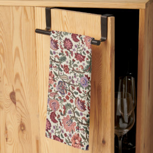 Linge De Cuisine Motif floral paisley botanique vintage – Orné 