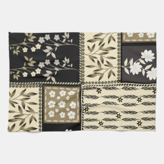 Linge De Cuisine Motif floral répétitif sans couture texturé