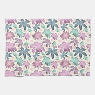 Linge De Cuisine Motif floral rose aquarelle douce Papier peint