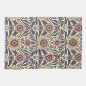 Linge De Cuisine Motif Floral rose et bleu sans joint (Horizontal)