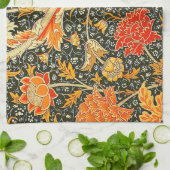 Linge De Cuisine Motif floral vintage William Morris Cray (Plié)