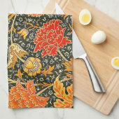Linge De Cuisine Motif floral vintage William Morris Cray (Quart Plié)