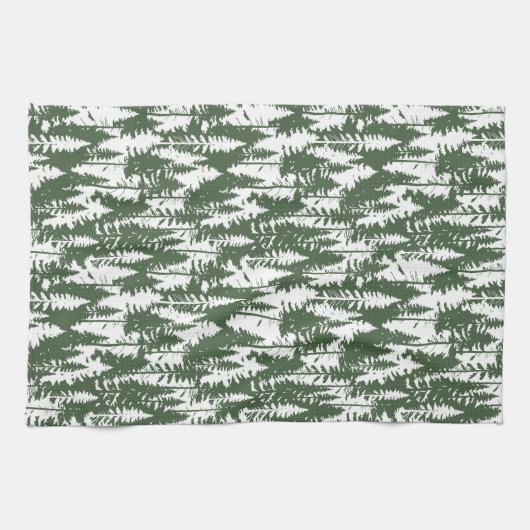 Linge De Cuisine Motif forestier (Horizontal)