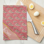 Linge De Cuisine Motif Foxglove Petal Paisley (Quart Plié)