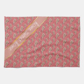 Linge De Cuisine Motif Foxglove Petal Paisley (Horizontal)