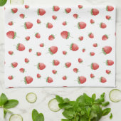 Linge De Cuisine Motif fraise (Plié)