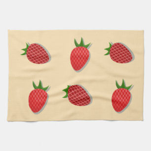 Linge De Cuisine Motif fraise pour des fruits d'été bonne ambiance