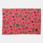 Linge De Cuisine Motif framboise (Horizontal)