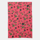 Linge De Cuisine Motif framboise (Vertical)