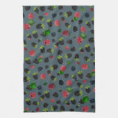 Linge De Cuisine Motif framboise 2 (Vertical)