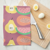 Linge De Cuisine Motif Fun Fruit (Quart Plié)