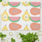 Linge De Cuisine Motif Fun Fruit (Plié)