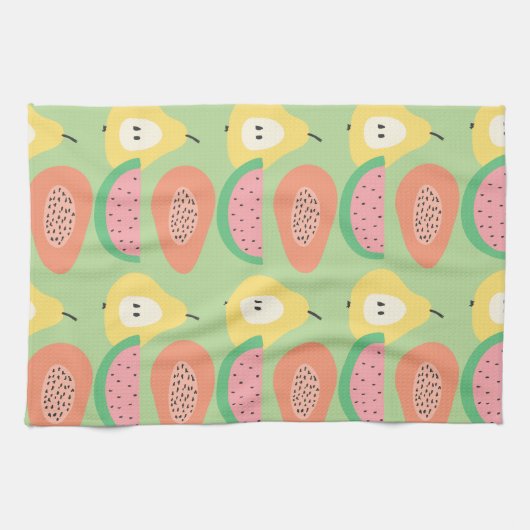 Linge De Cuisine Motif Fun Fruit (Horizontal)