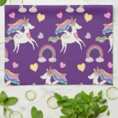 Linge De Cuisine Motif Funny Unicorn Magique Cheval mignon (Plié)