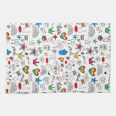 Linge De Cuisine Motif Gay pride Doodle (Horizontal)