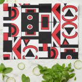 Linge De Cuisine Motif géométrique Abstrait moderne (Plié)