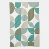 Linge De Cuisine Motif géométrique Abstrait Turquoise vert (Vertical)