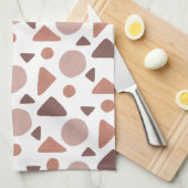 Linge De Cuisine Motif géométrique Brown (Quart Plié)