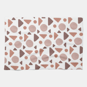 Linge De Cuisine Motif géométrique Brown