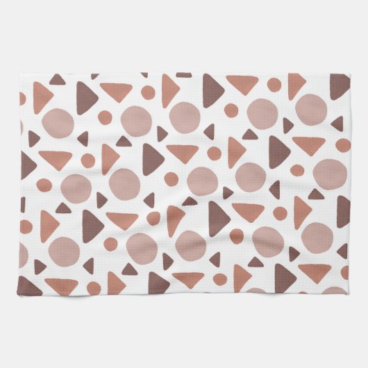 Linge De Cuisine Motif géométrique Brown (Horizontal)