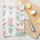 Linge De Cuisine Motif géométrique dans le rétro style (Quart Plié)