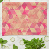 Linge De Cuisine Motif géométrique de fleur (Plié)