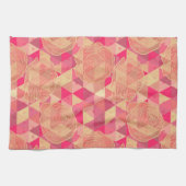 Linge De Cuisine Motif géométrique de fleur (Horizontal)