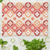 Linge De Cuisine motif géométrique de l'ikat d'or (Plié)