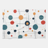 Linge De Cuisine Motif géométrique du milieu du siècle (Horizontal)