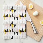 Linge De Cuisine Motif géométrique fendu de triangle (Quart Plié)