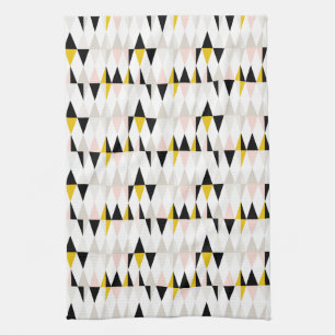 Linge De Cuisine Motif géométrique fendu de triangle