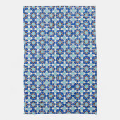 Linge De Cuisine Motif géométrique marocain bleu islamique (Vertical)