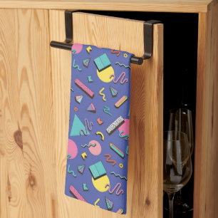 Linge De Cuisine Motif géométrique rétro