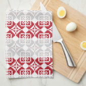 Linge De Cuisine Motif géométrique SUN du matin letton II (Quart Plié)