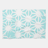 Linge De Cuisine Motif géométrique turquoise (Horizontal)