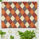 Linge De Cuisine Motif Gingham d'automne (Plié)