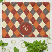 Linge De Cuisine Motif Gingham d'automne (Plié)