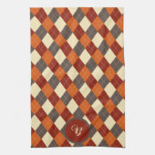 Linge De Cuisine Motif Gingham d'automne (Vertical)