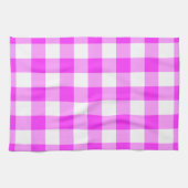 Linge De Cuisine Motif Gingham Rose et Blanc (Horizontal)